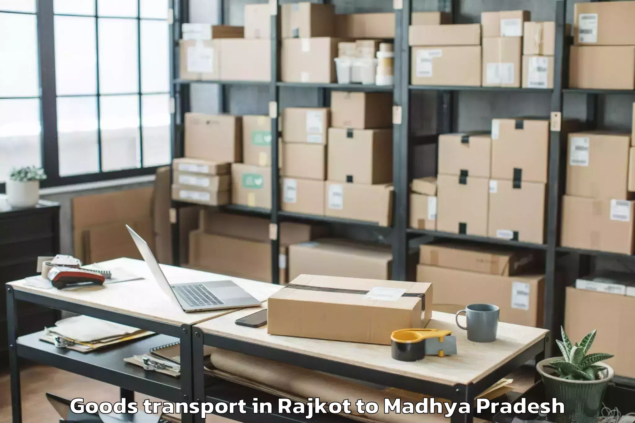 Book Rajkot to Baldevgarh Goods Transport